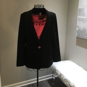 Dana Buchman Black & Pink 1-button Blazer & Top